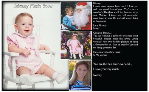 baby page ad layout